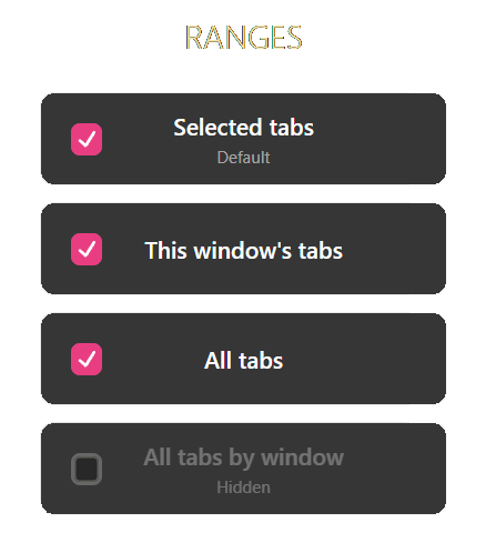 Ranges