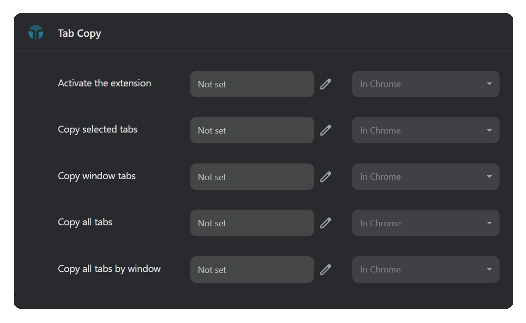 Keyboard shortcuts